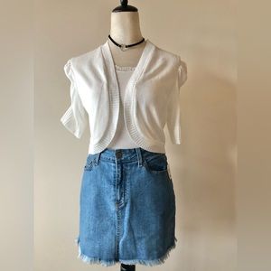 No Boundaries White Lace Cardigan , Size XL/XG